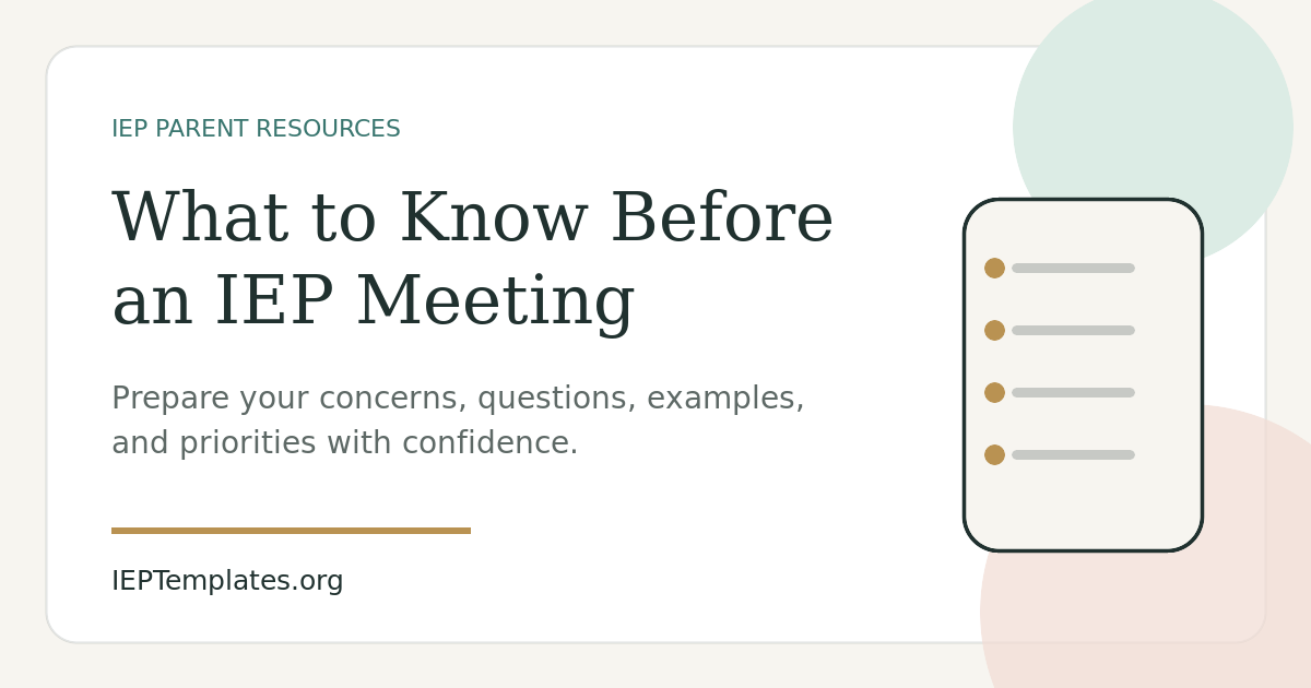 Illustration for What You Need to Know Before Walking Into an IEP Meeting